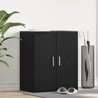 Vidaxx Schuhschrank mit Regal schwarz Eiche 60 x 35 x 70 cm Holzwerkstoff