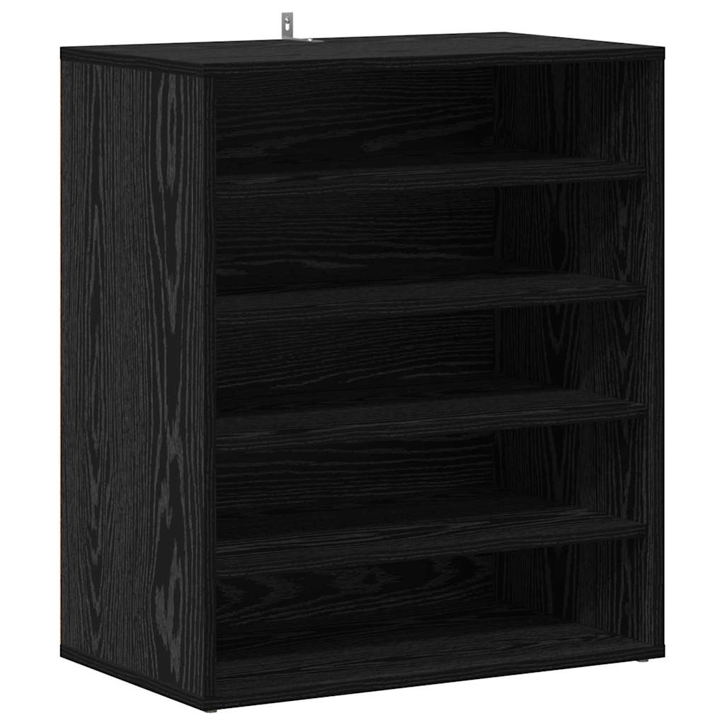 Vidaxx Schuhschrank mit Regal schwarz Eiche 60 x 35 x 70 cm Holzwerkstoff