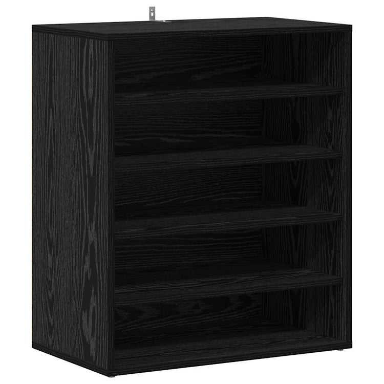 Vidaxx Schuhschrank mit Regal schwarz Eiche 60 x 35 x 70 cm Holzwerkstoff