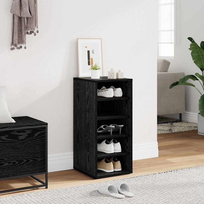 Vidaxx Schuhschrank mit Regal schwarz Eiche 32 x 35 x 70 cm Holzwerkstoff