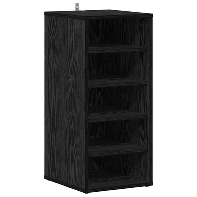 Vidaxx Schuhschrank mit Regal schwarz Eiche 32 x 35 x 70 cm Holzwerkstoff