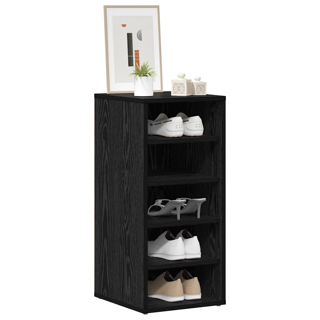 Vidaxx Schuhschrank mit Regal schwarz Eiche 32 x 35 x 70 cm Holzwerkstoff