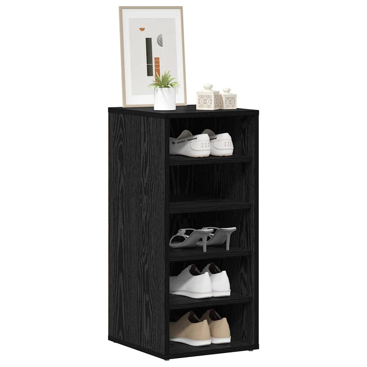 Vidaxx Schuhschrank mit Regal schwarz Eiche 32 x 35 x 70 cm Holzwerkstoff