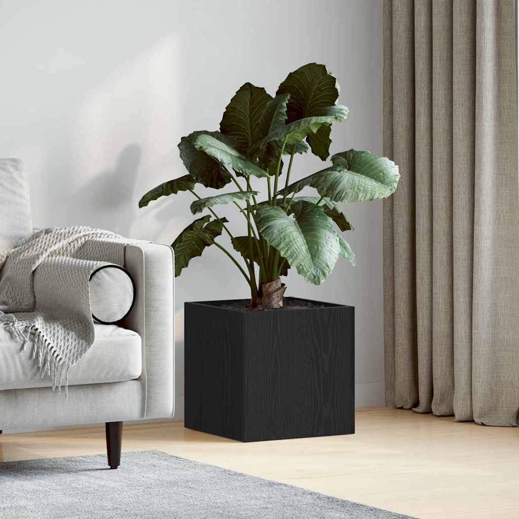 Vidaxx Blumentopfkasten Eiche schwarz 40 x 38,5 x 40 cm fertiges Holz