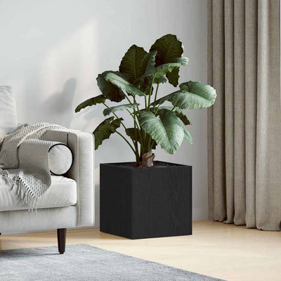 Vidaxx Blumentopfkasten Eiche schwarz 40 x 38,5 x 40 cm fertiges Holz