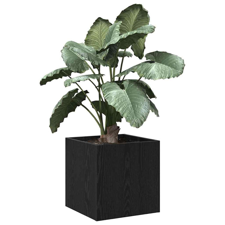 Vidaxx Blumentopfkasten Eiche schwarz 40 x 38,5 x 40 cm fertiges Holz
