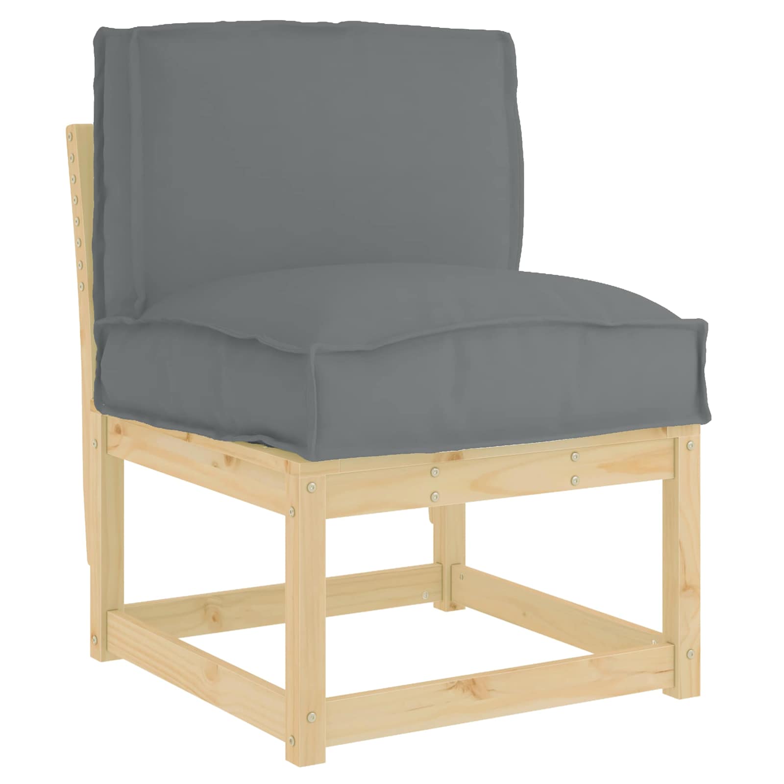 Vidaxl Kissen Anthrazit 50 x 40 x 12 cm Oxford-Stoff