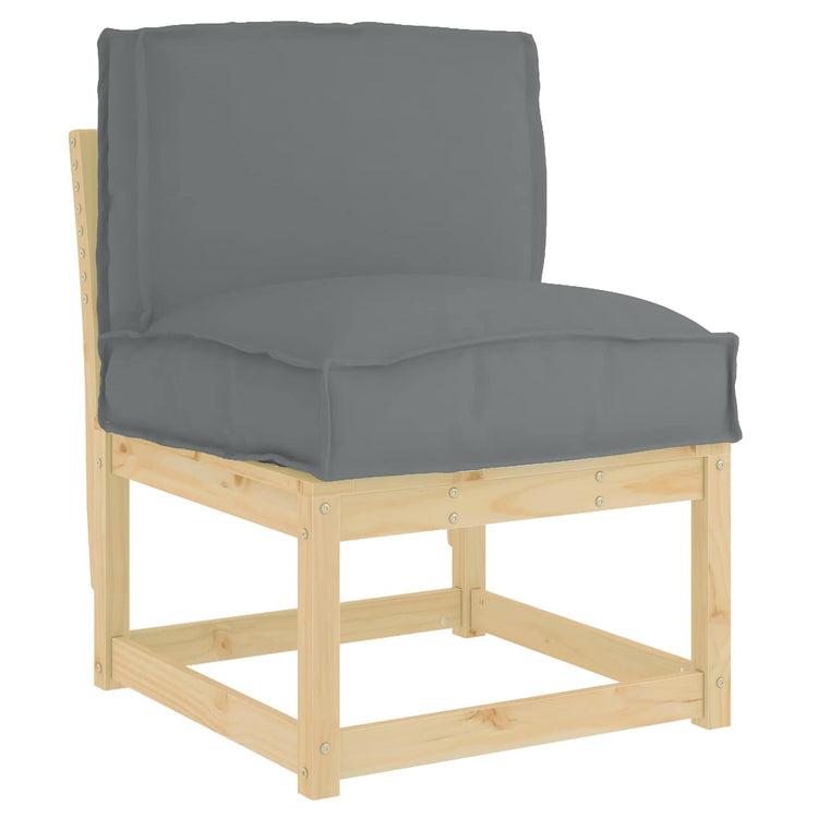 Vidaxl Kissen Anthrazit 50 x 40 x 12 cm Oxford-Stoff