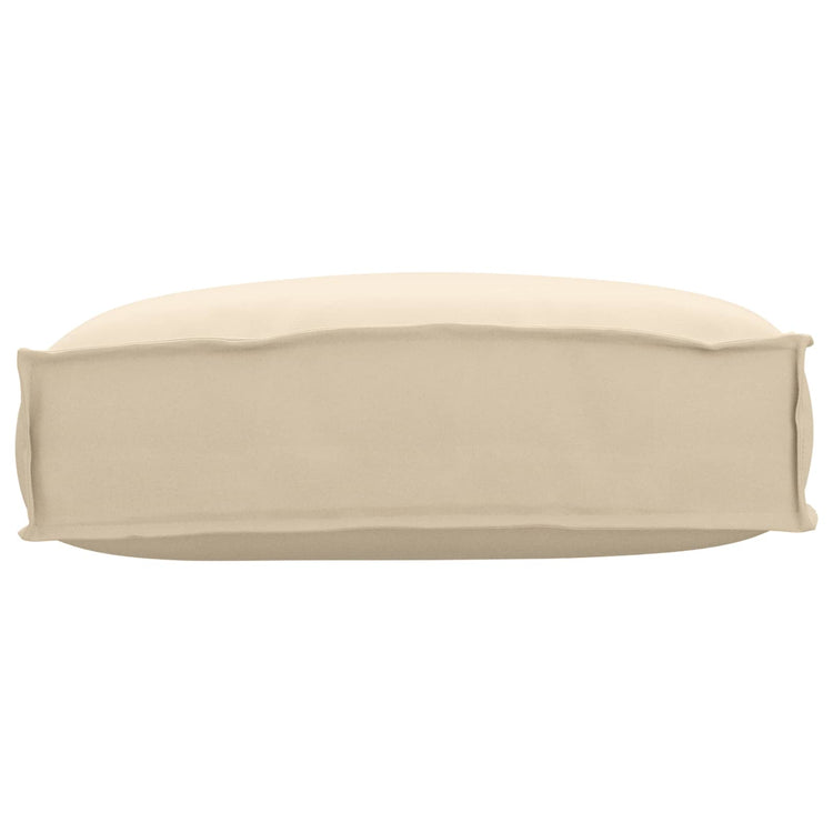 Vidaxl Kissen beige 50 x 40 x 12 cm Oxford-Stoff