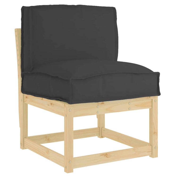 Vidaxx Kissen schwarz 50 x 40 x 12 cm Oxford-Stoff