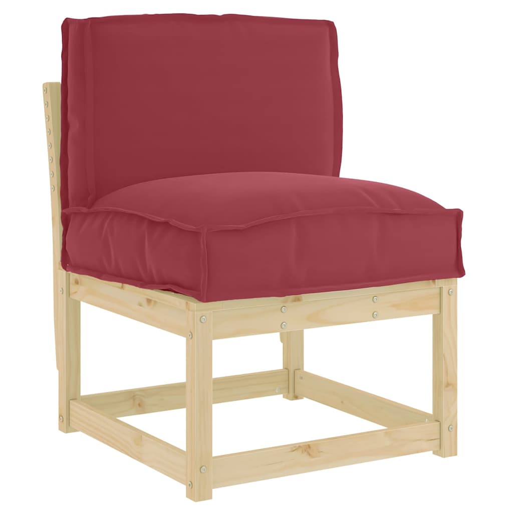 Vidaxxl Kissen weinrot 50 x 40 x 12 cm Oxford-Stoff