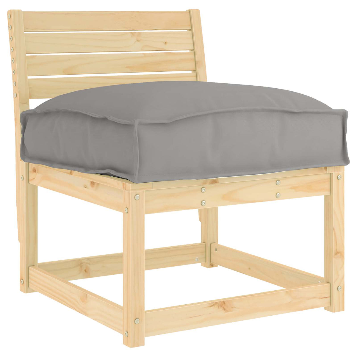 Vidaxx Kissen grau 50 x 50 x 12 cm Oxford-Stoff