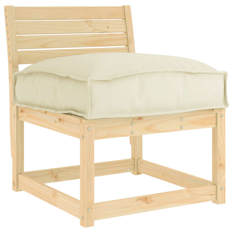 Vidaxl Kissen Creme 50 x 50 x 12 cm Oxford-Stoff