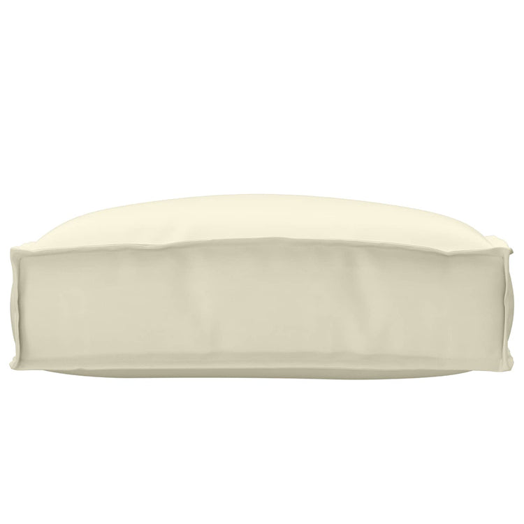 Vidaxl Kissen Creme 50 x 50 x 12 cm Oxford-Stoff