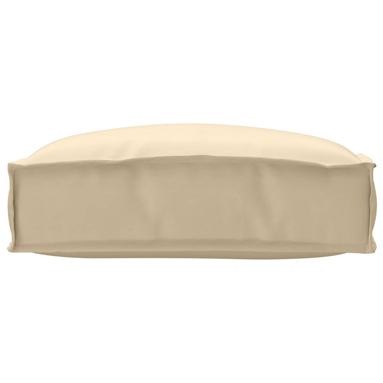 Vidaxl Kissen beige 50 x 50 x 12 cm Oxford-Stoff