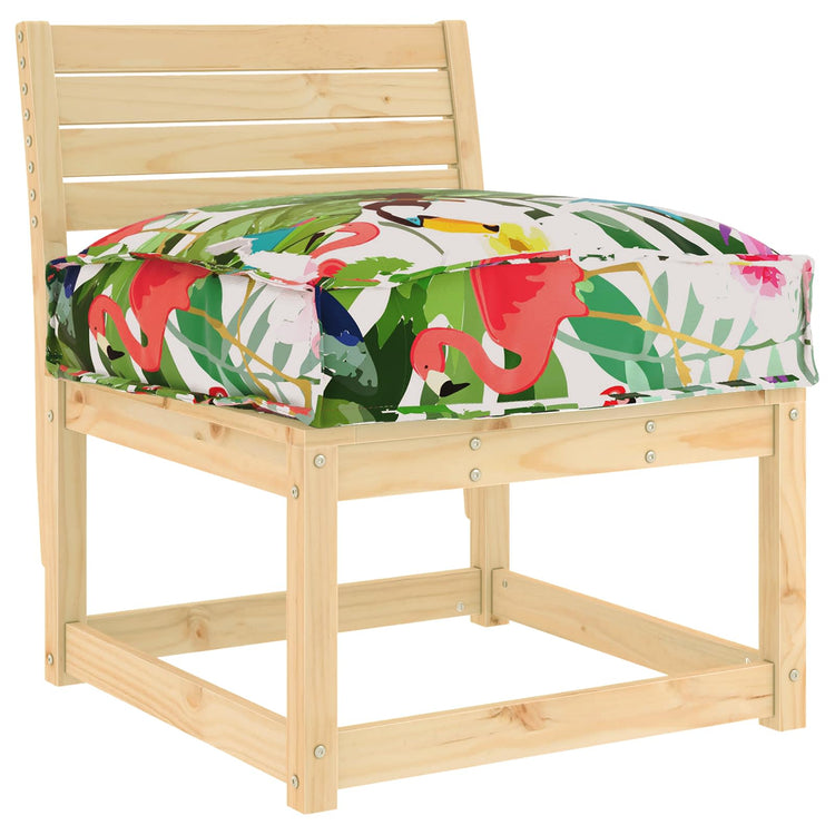Vidaxx Kissen Blumen mehrfarbig 50 x 50 x 12 cm Oxford-Stoff