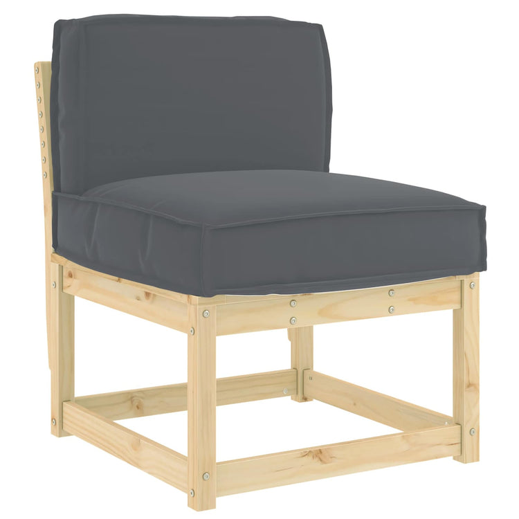 Vidaxl Kissen Anthrazit 60 x 40 x 12 cm Oxford-Stoff