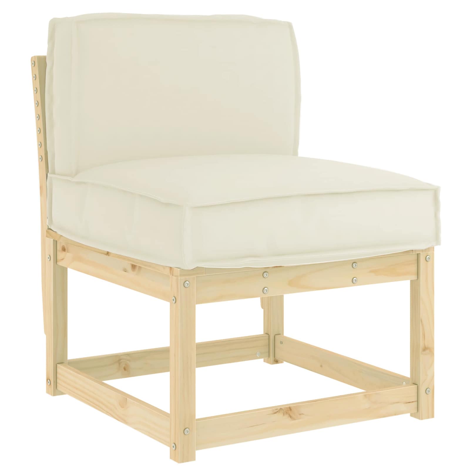 VidaXL Kissen Creme 60 x 40 x 12 cm Oxford-Stoff