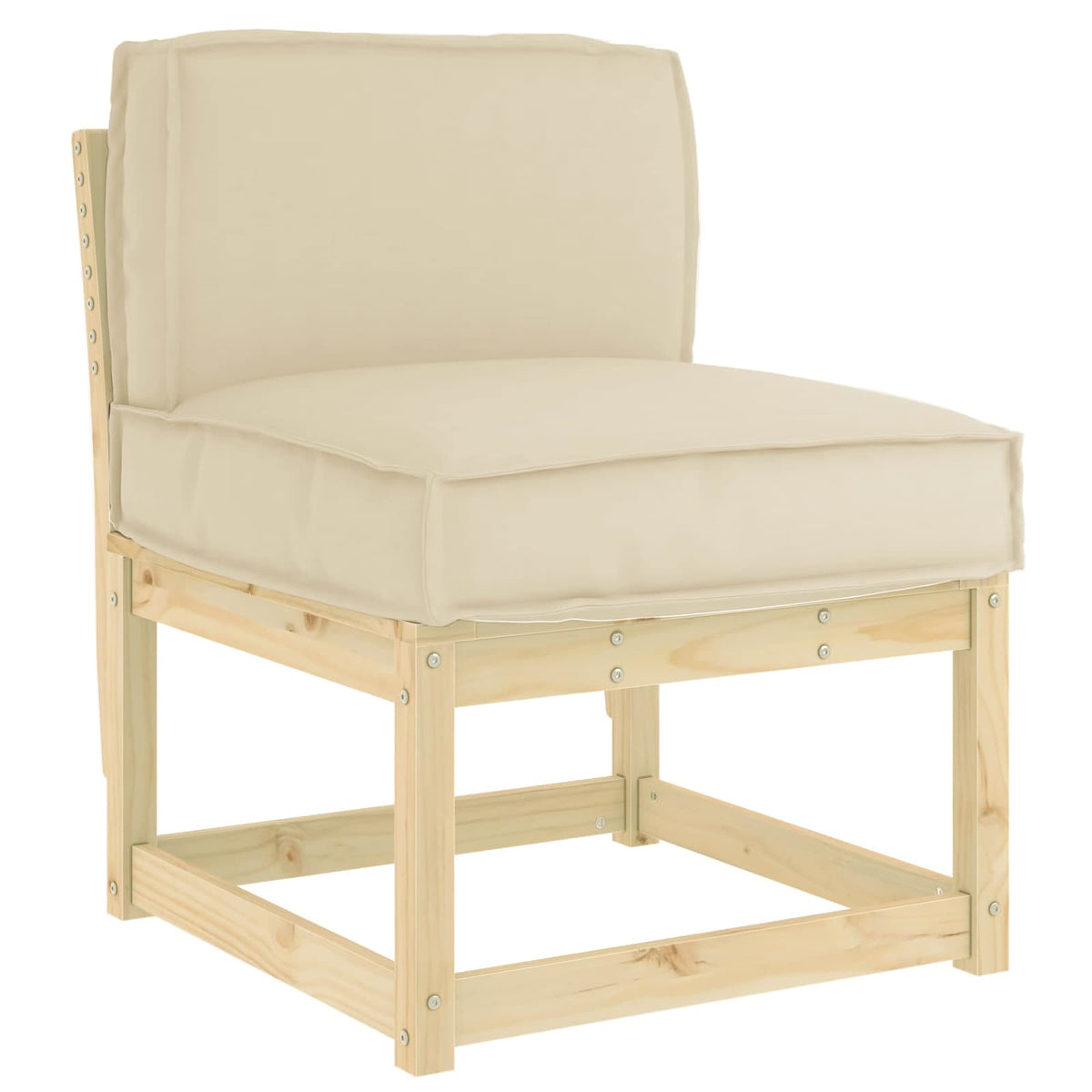 Vidaxx Kissen beige 60 x 40 x 12 cm Oxford-Stoff