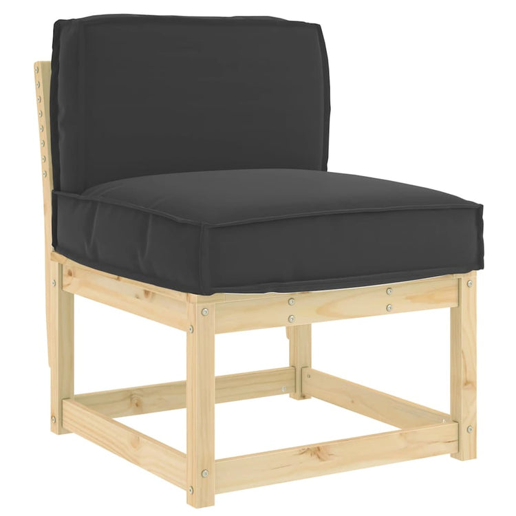 Vidaxx Kissen schwarz 60 x 40 x 12 cm Oxford-Stoff