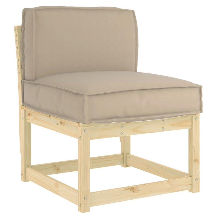 Vidaxx Kissen Taupe 60 x 40 x 12 cm Oxford-Stoff