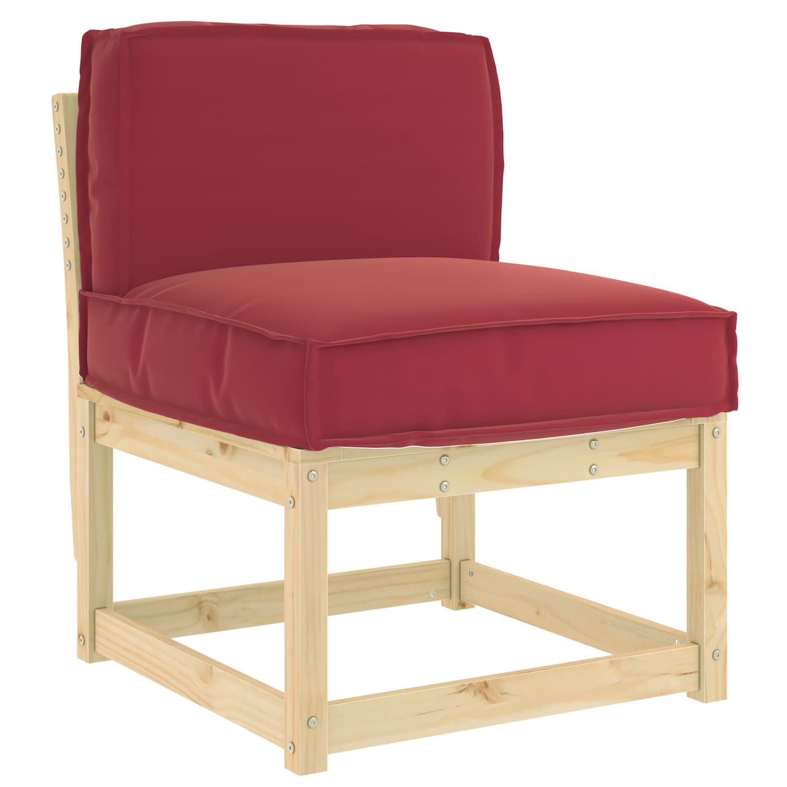 Vidaxxl Kissen weinrot 60 x 40 x 12 cm Oxford-Stoff