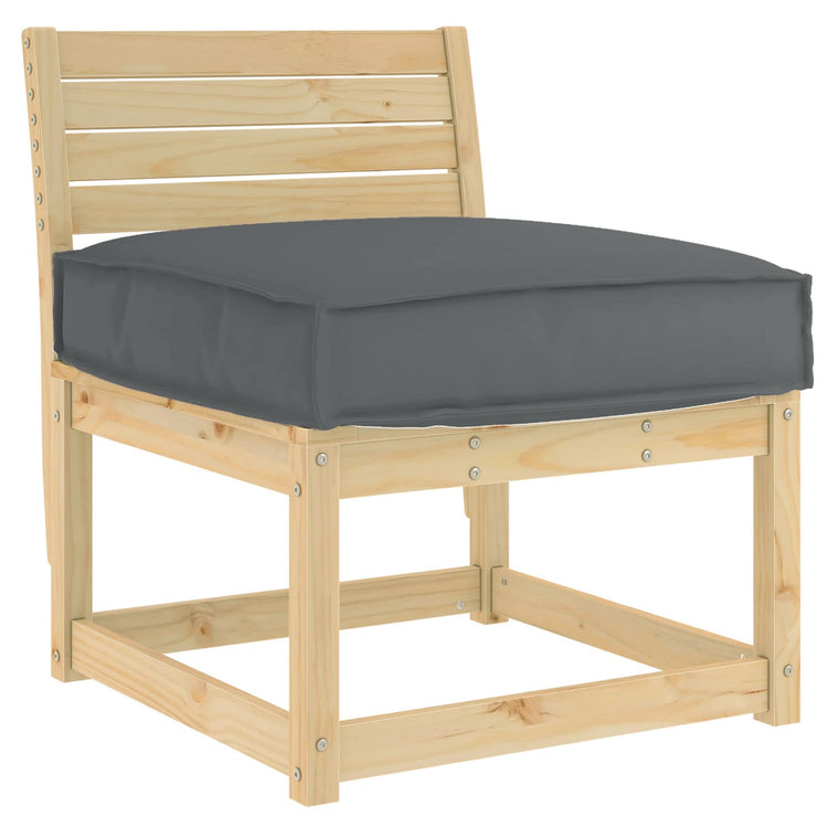 Vidaxl Kissen Anthrazit 60 x 60 x 12 cm Oxford-Stoff