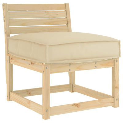 VidaXL Kissen Beige 60 x 60 x 12 cm Oxford-Stoff