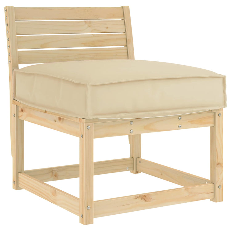 VidaXL Kissen Beige 60 x 60 x 12 cm Oxford-Stoff