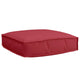 Vidaxxl Kissen weinrot 60 x 60 x 12 cm Oxford-Stoff