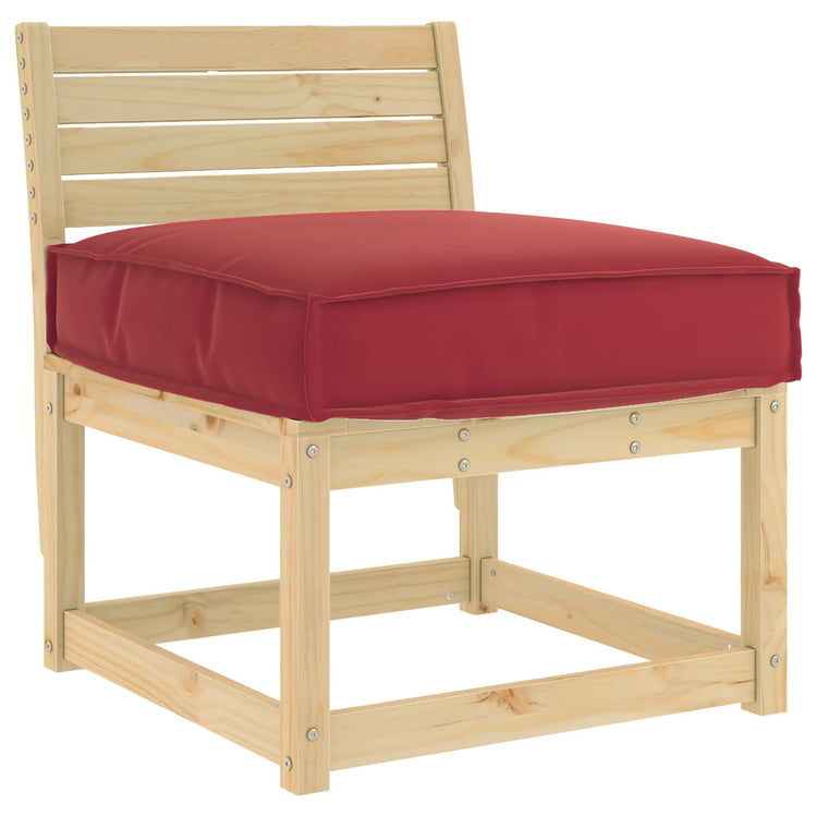 Vidaxxl Kissen weinrot 60 x 60 x 12 cm Oxford-Stoff