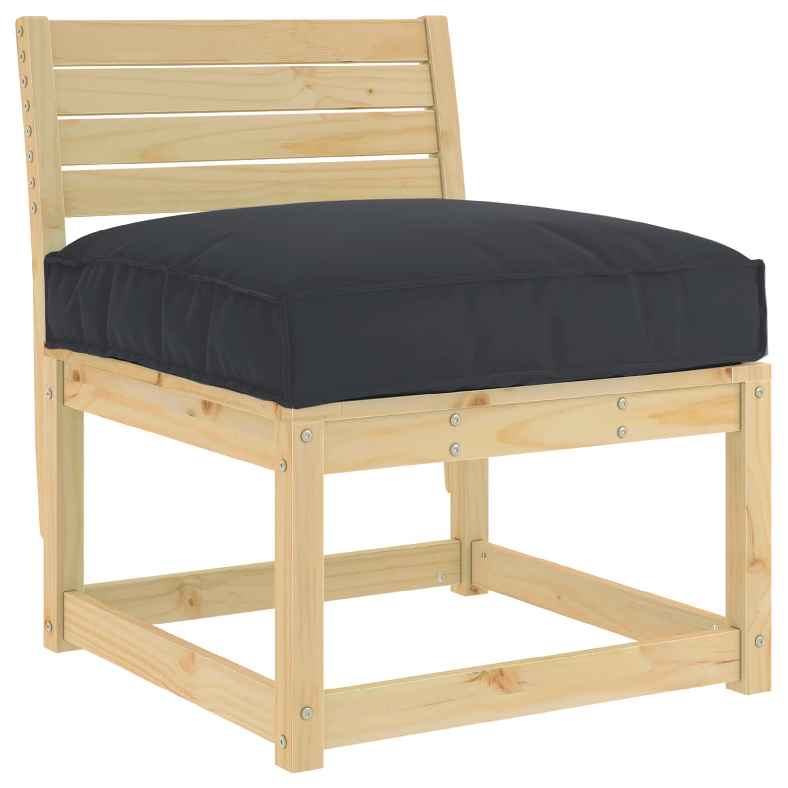 Vidaxx Kissen schwarz 70 x 70 x 12 cm Oxford-Stoff