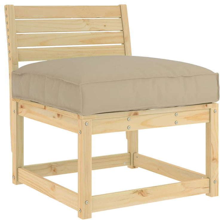 Vidaxx Kissen Taupe 70 x 70 x 12 cm Oxford-Stoff