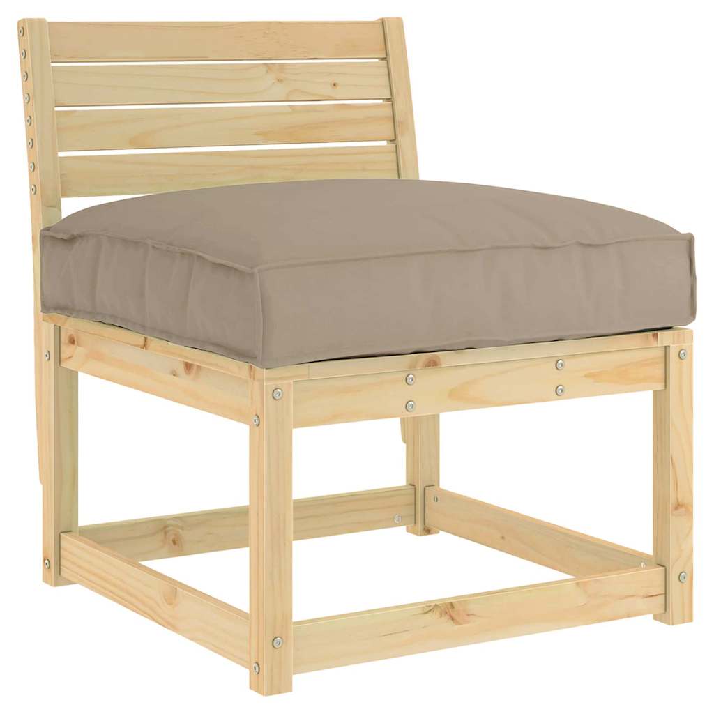 Vidaxx Kissen Taupe 70 x 70 x 12 cm Oxford-Stoff
