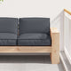 Vidaxl Kissen Anthrazit 80 x 80 x 12 cm Oxford-Stoff
