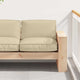 Vidaxl Kissen beige 80 x 80 x 12 cm Oxford-Stoff