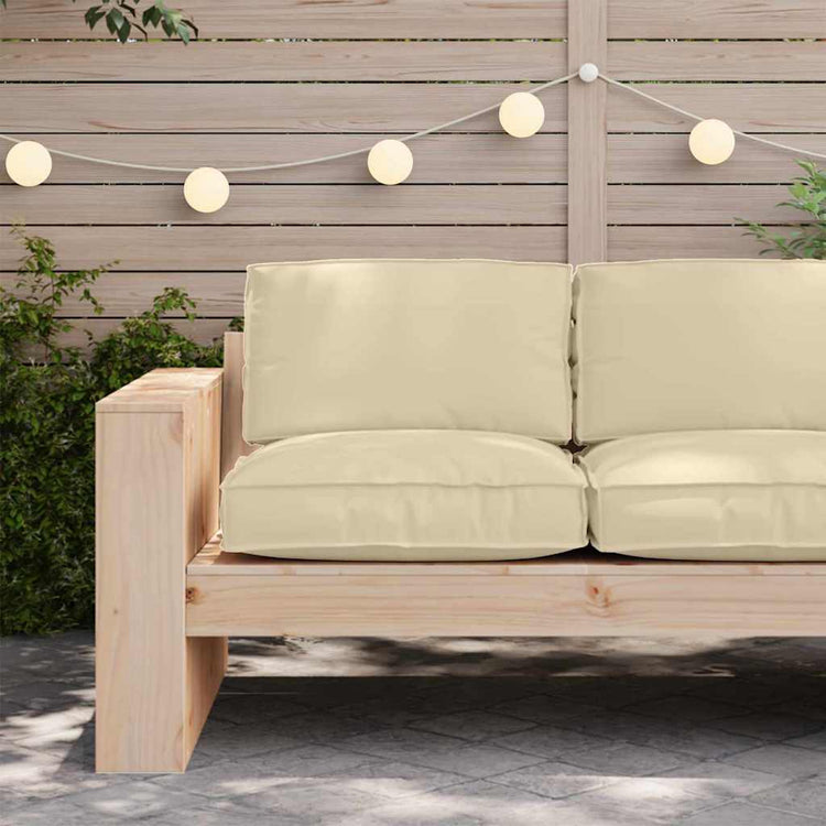 Vidaxl Kissen beige 80 x 80 x 12 cm Oxford-Stoff