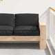 Vidaxx Kissen schwarz 80 x 80 x 12 cm Oxford-Stoff