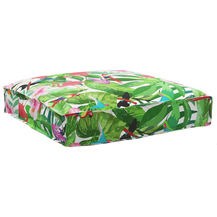 Vidaxx Kissen Blumen mehrfarbig 80 x 80 x 12 cm Oxford-Stoff