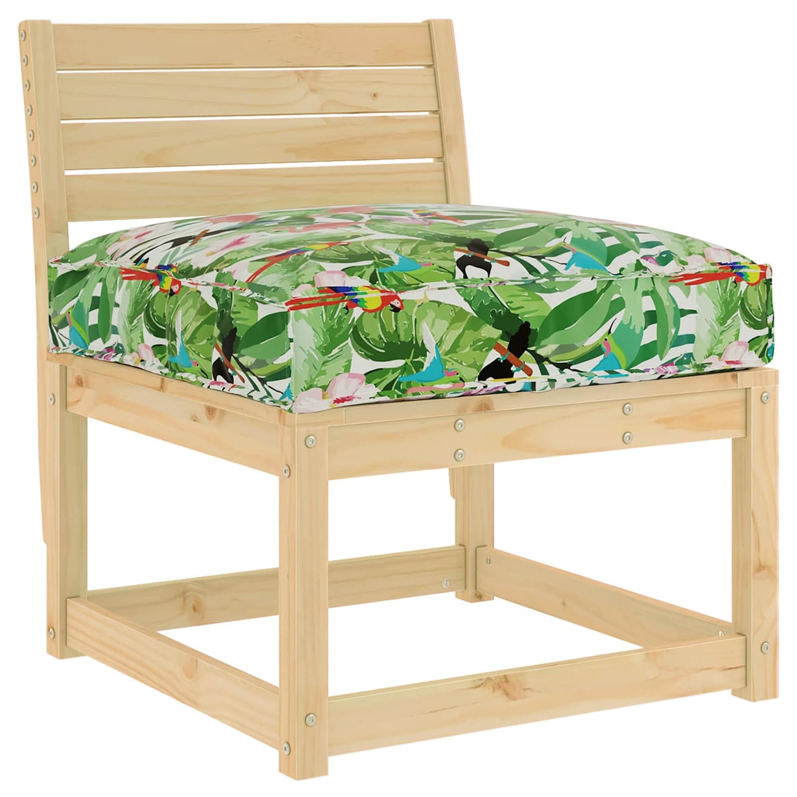 Vidaxx Kissen Blumen mehrfarbig 80 x 80 x 12 cm Oxford-Stoff