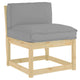 Vidaxx Kissen grau 70 x 40 x 12 cm Oxford-Stoff