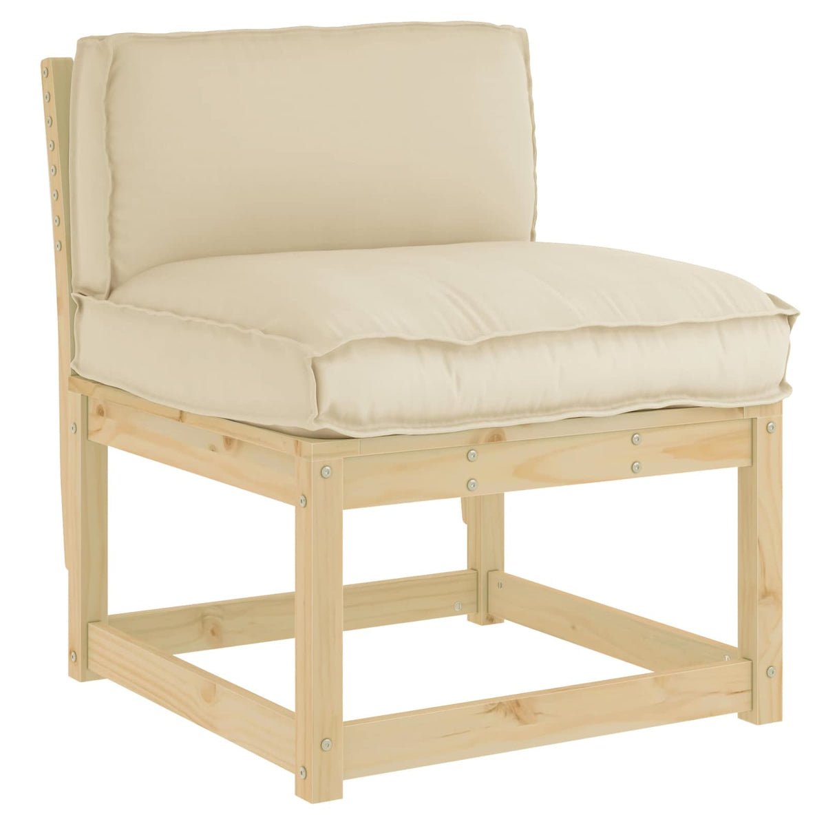 Vidaxl Kissen beige 70 x 40 x 12 cm Oxford-Stoff