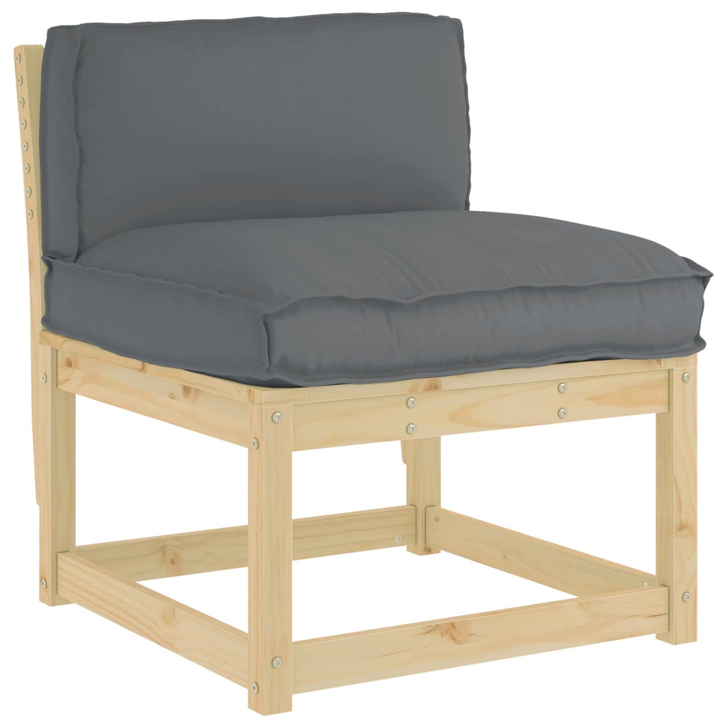 Vidaxl Kissen Anthrazit 80 x 40 x 12 cm Oxford-Stoff