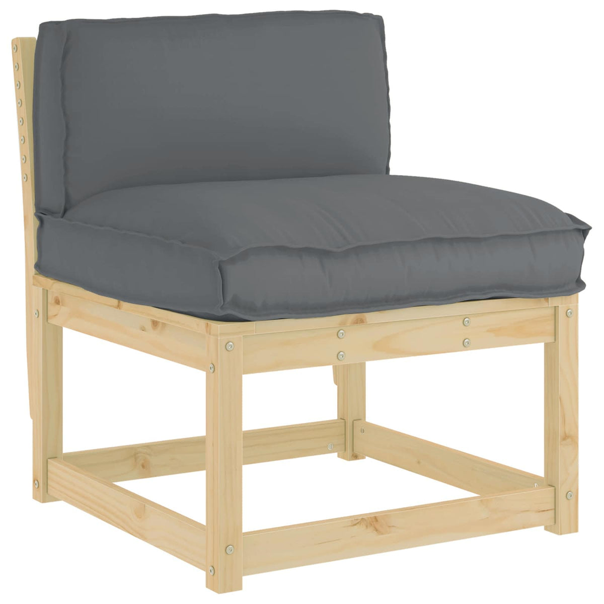 Vidaxl Kissen Anthrazit 80 x 40 x 12 cm Oxford-Stoff