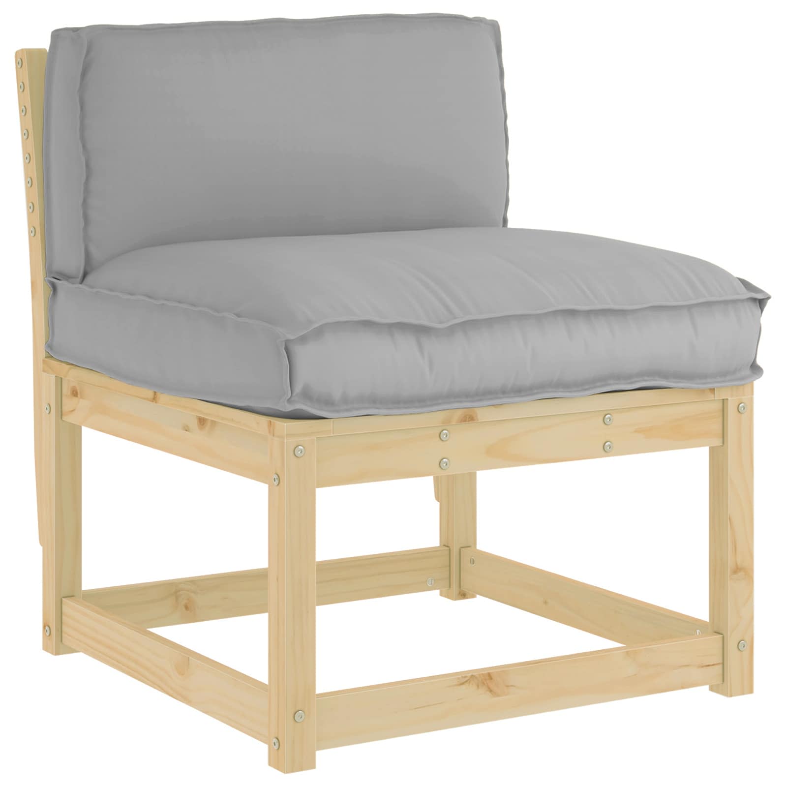 Vidaxx Kissen grau 80 x 40 x 12 cm Oxford-Stoff