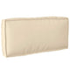 Vidaxl Kissen beige 80 x 40 x 12 cm Oxford-Stoff