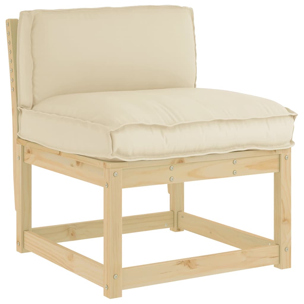 Vidaxl Kissen beige 80 x 40 x 12 cm Oxford-Stoff