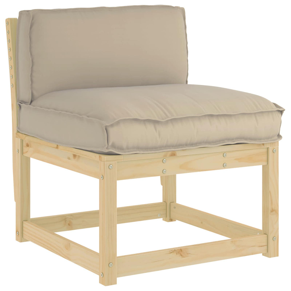 Vidaxx Kissen Taupe 80 x 40 x 12 cm Oxford-Stoff