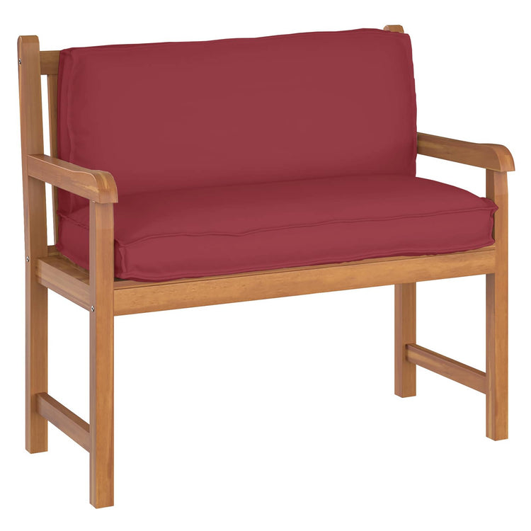 VidaXL Kissen weinrot 120 x 40 x 12 cm Oxford-Stoff