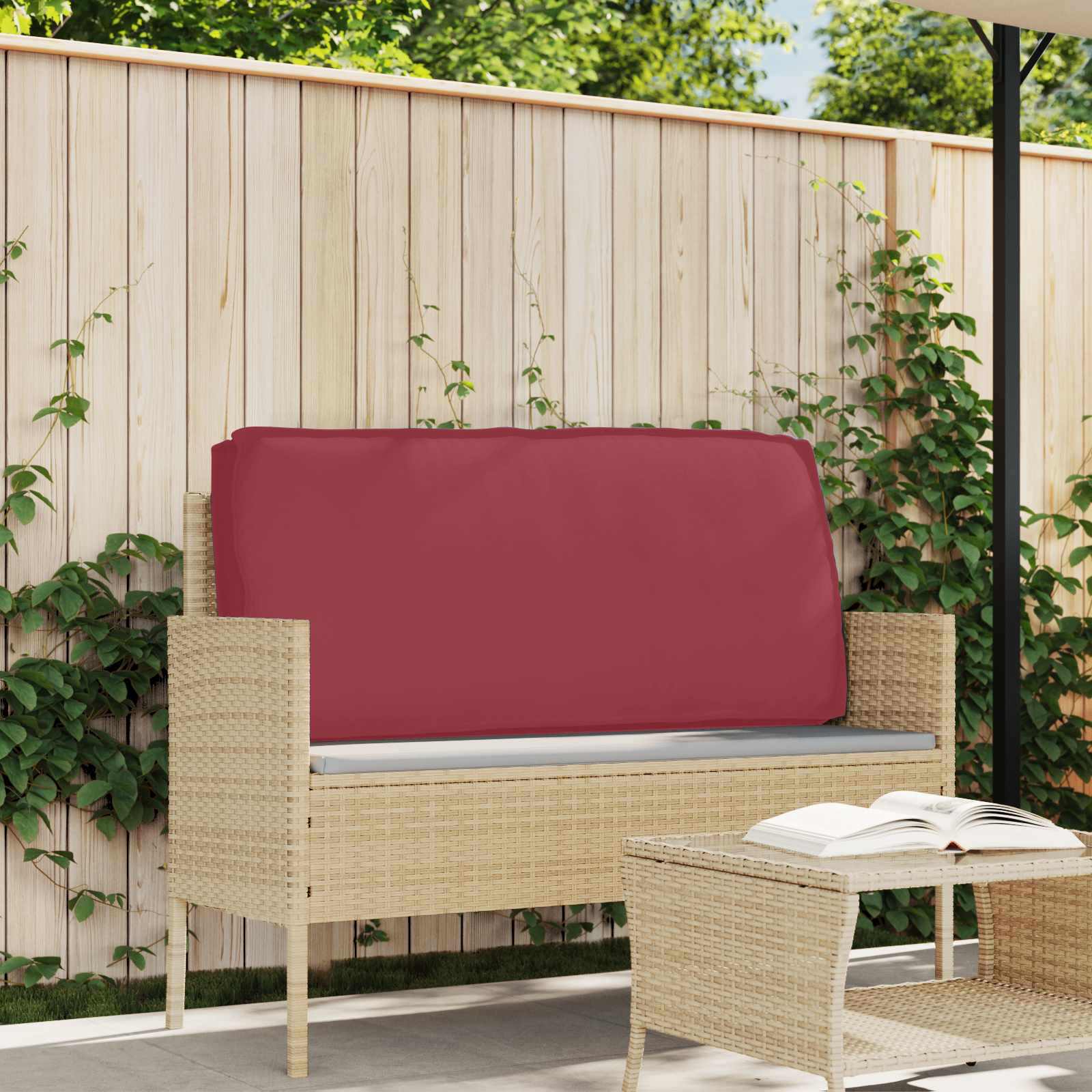 VidaXL Kissen weinrot 80 x 80 x 52 cm Oxford-Stoff